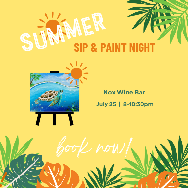 Summer sip and paint night